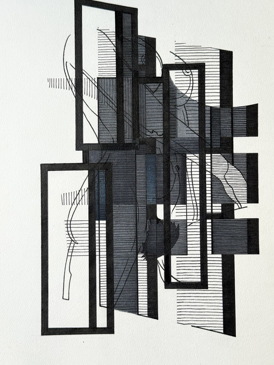 Image 1 of Eugène Eechaut (1928-2019) - 4 works, ink on paper 1982-1984