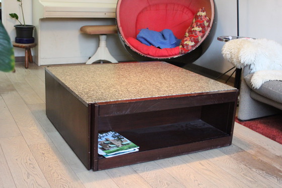 Image 1 of Angelo Mangiarotti 4D Coffee Table for Molteni, Italy 1960s