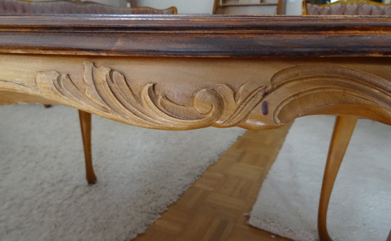 Image 1 of Schlingmann Wertmöbel - Tavolino con intarsi ovale