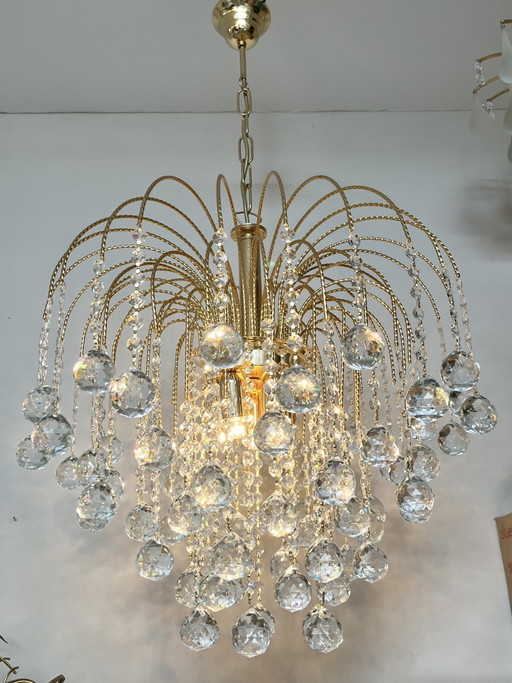 Lustre vintage en strass Swarovski, taille XL