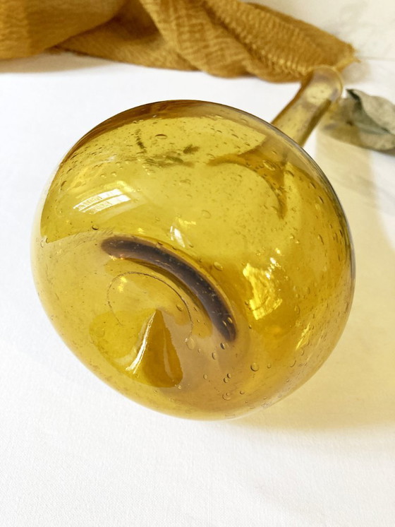 Image 1 of Soliflore vaas van gebubbeld glas van Biot, jaren 1950.