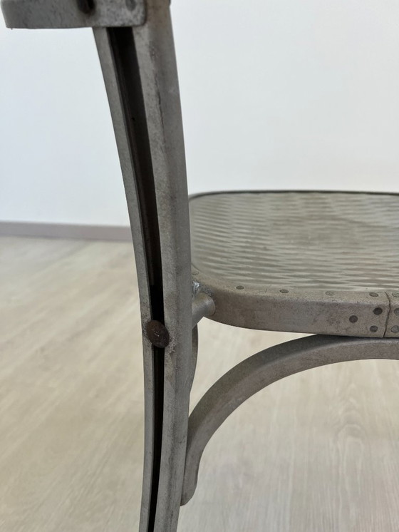 Image 1 of Aluminiumstühle - Avec-Plakette « Gaston Viort - Salon de Provence »