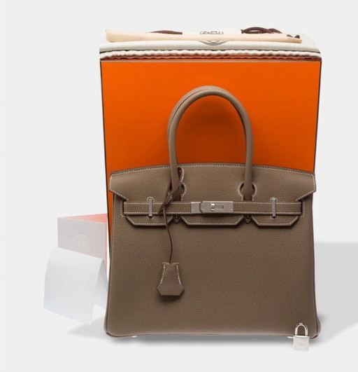 Sac HERMES Birkin 30 en Cuir Étoupe - 103304