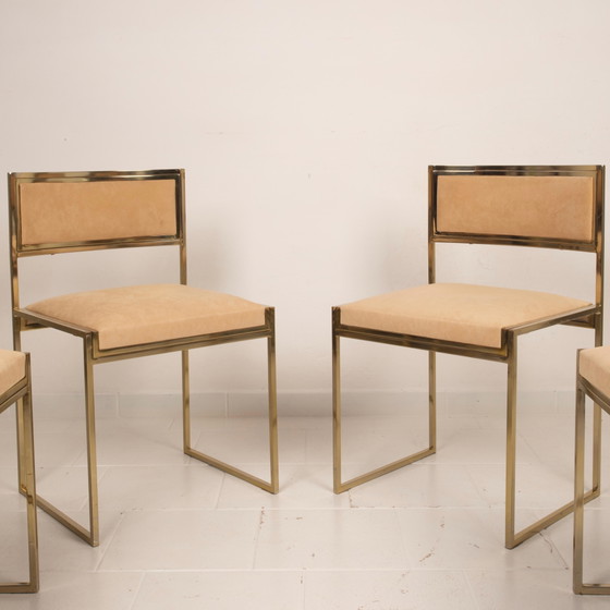 Sedie SQ-AL di Willy Rizzo per Maison Willy Rizzo – Versione Ottone 1970 – Sedie da pranzo (photo 11 of 27)