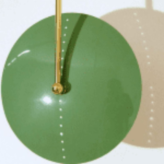 50s Sculpture Wall Light, Metal, Brass, Green, Modern (photo 3 of 5)