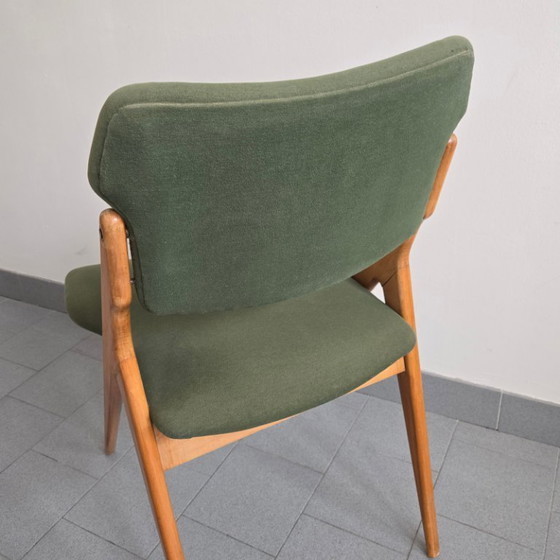 Image 1 of Vintage 1950s Chair with Compass Legs by Gerard Guermonprez, Godfrid Edition, 1950s