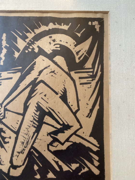 Image 1 of Expressionistischer Holzschnitt, 1928, Jan Hubert