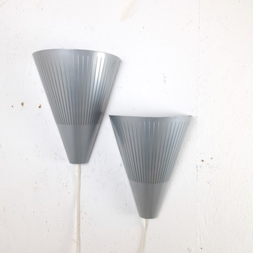 2x wandlamp Ikea Klyka V9811 aluminium jaren 80