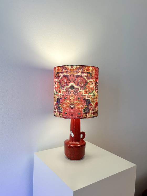 Image 1 of Zomerlamp geschikt voor buiten - gemaakt van een vaas uit het midden van de vorige eeuw, hergebruikt