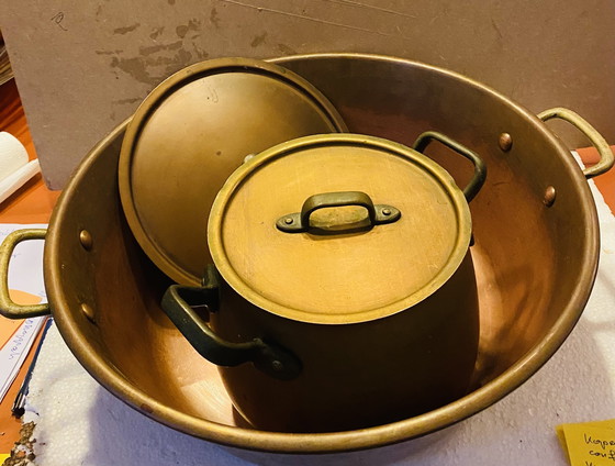 Image 1 of French jam bowl. Marmite pan