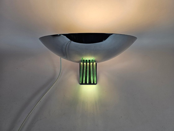 Image 1 of Lumess Swiss - Uplighter - Chrome - Glass - Switzerland - 70s