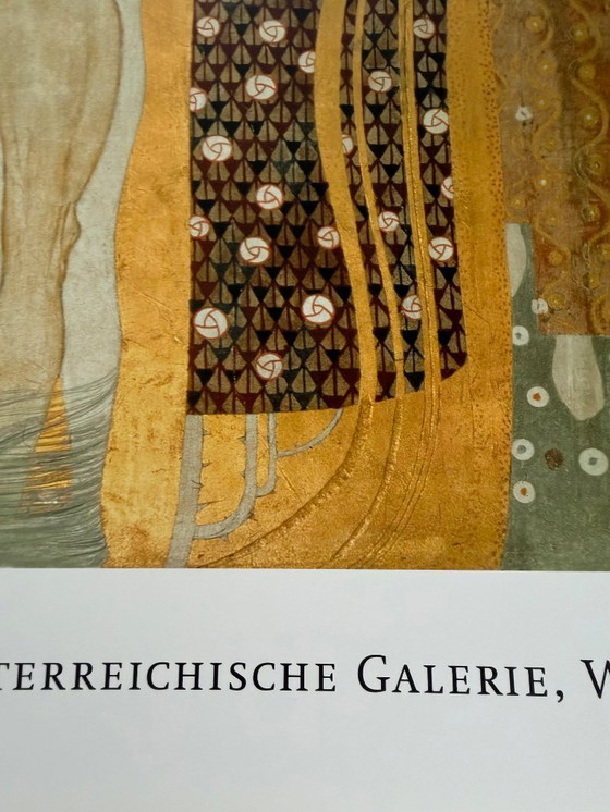 Image 1 of Gustav Klimt (1862-1918), Beethovenfries: 'Diesen Kuß der ganzen Welt', 1902, collectie...Gedrukt in Nederland