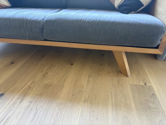 Pamono Wooden Structure Sofa Designer Philipp Roessler – nutsandwoods, Textile (photo 3 of 5)