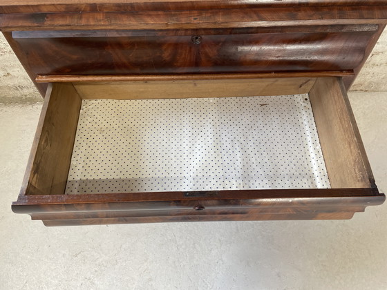 Image 1 of Biedermeier chest of drawers antique around 1850