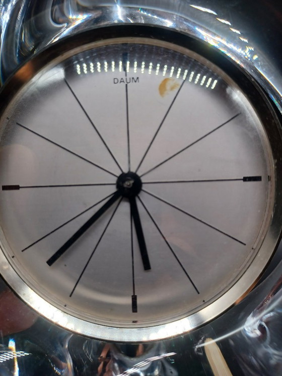 Image 1 of Horloge Pendule en cristal DAUM 