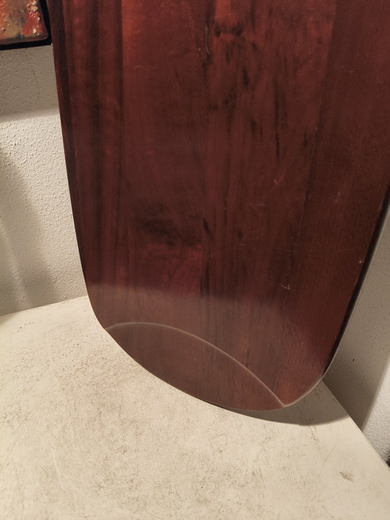 Image 1 of Plateau en palissandre du Brésil, design vintage Jean Dobré Tropic Art