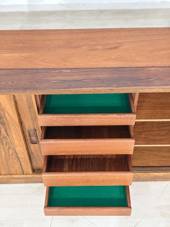 Image 1 of Prachtig dressoir van P. Vestergaard, palissanderhout, Deense stijl, woonkamerkast.