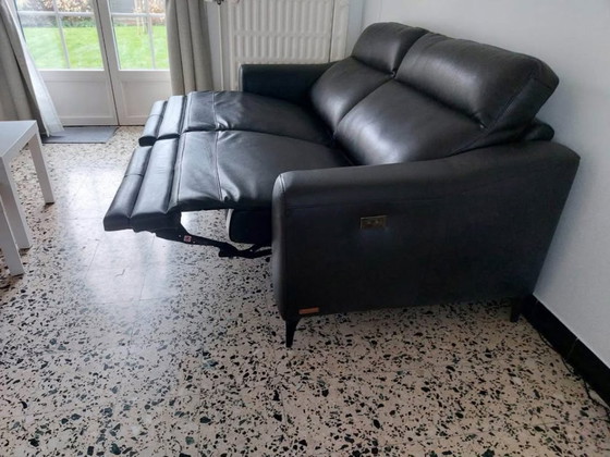 Image 1 of Fauteuil électrique en cuir véritable - Poltrone e Sofa