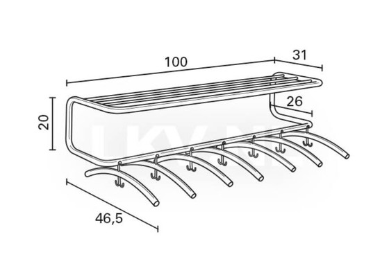 Image 1 of Gispen 1113 coat rack