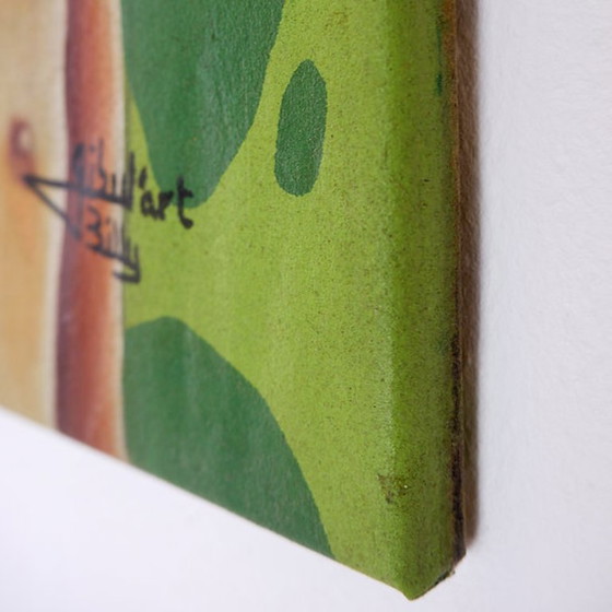 Image 1 of Billy Gubul'Art Hedendaagse Afrikaanse kunst - Acryl op stof