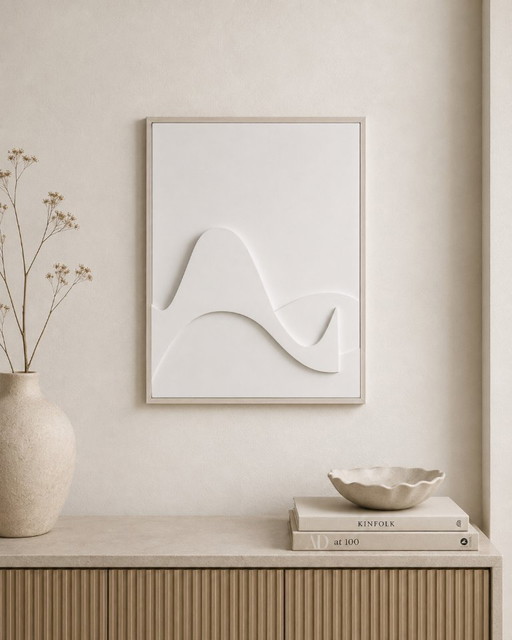 Textuurkunst "Minimalistisch" 50 × 40 cm – schilderijen tekeningen, Canvas