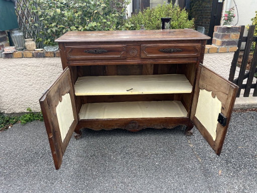 Großes antikes französisches Holzbuffet Normandie – buffetkasten, Wood (photo 2 of 14)
