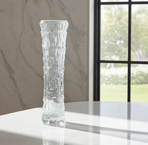 Vintage Oberglas Austria Bark Texture Glass – Modernist 1960–1970s Design Object