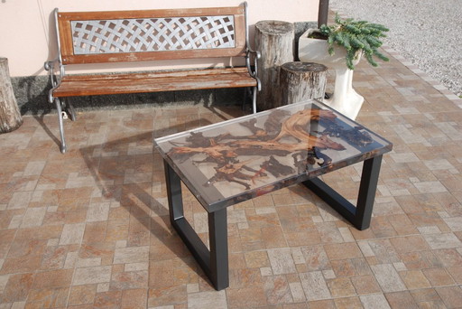 Salontafel van epoxyhars