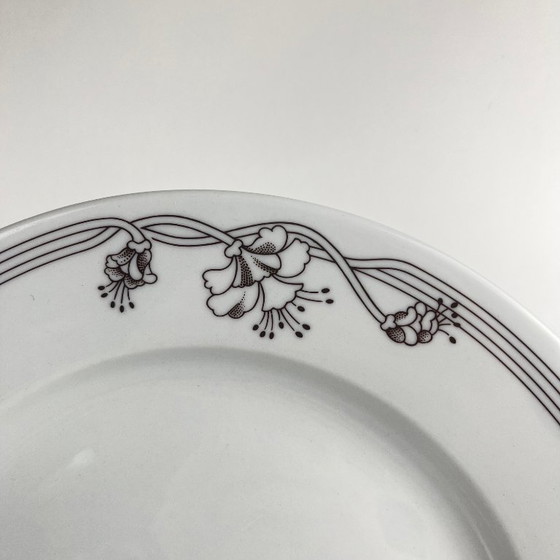 Image 1 of Set of 6 "Elysa" dinner plates, Sarreguemines, 1980/90