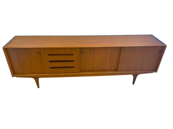 Image 1 of Vintage teakhouten dressoir - Simat - jaren 70