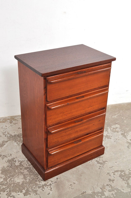 Image 1 of Vintage Chest of Drawers or File Cabinet in Mahogany