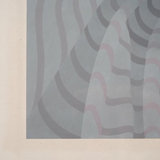 Image 1 of Acrylgemälde auf Papier von Daniel Bec, 1970er Jahre