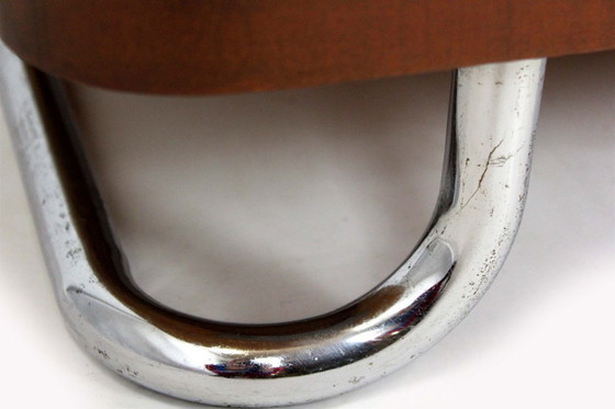 Image 1 of Armoire Bauhaus en acier chromé et tubulaire de Hynek Gottwald, années 1940