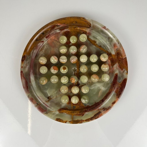 Vintage Marble Onyx Solitaire Games