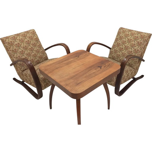 Vintage H 269 living room set by Jindřich Halabala, Czechoslovakia 1960