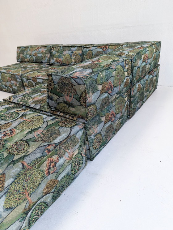 Divano modulare 'Trio' di Franz Hero & Karl Odermatt per COR anni '70, Divani modulari, Tela, Verde (foto 10 di 12)