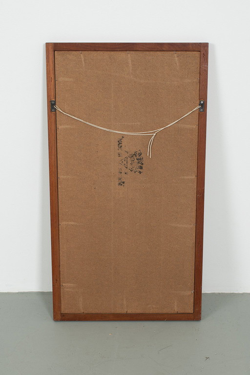 Aksel Kjersgaard in front of Odder Møbler mirror