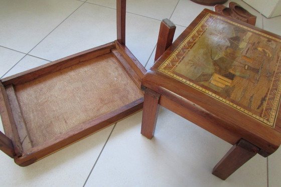 Image 1 of Tables Gigognes Art Déco Vintage, 1930s, Set de 2 