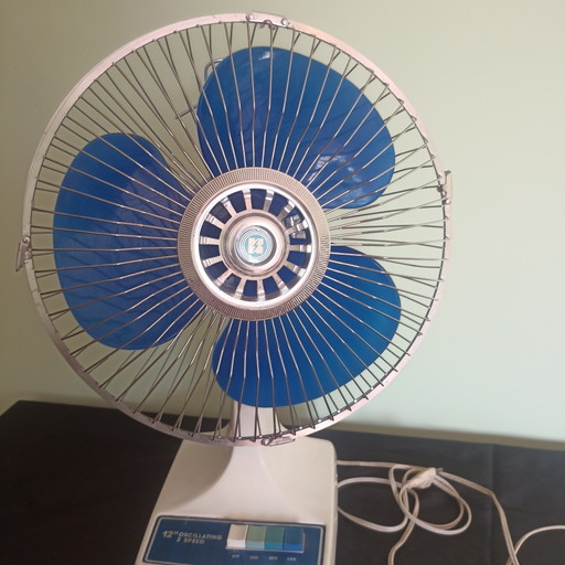 Vintage KDK (Panasonic) Tischventilator im Space-Age-Design – 1970er Jahre – Perfekter Zustand