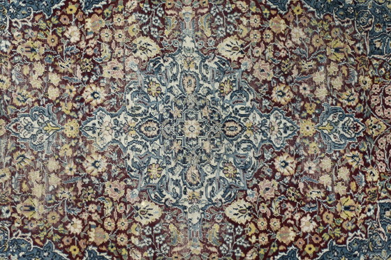 Image 1 of Vintage Hand-Woven Middle Eastern Oriental Isfahan Rug, 1940s