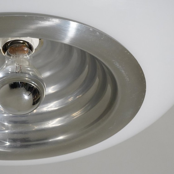 Image 1 of Lustre « Noir et Blanc » des frères Castiglioni pour Flos, années 1960