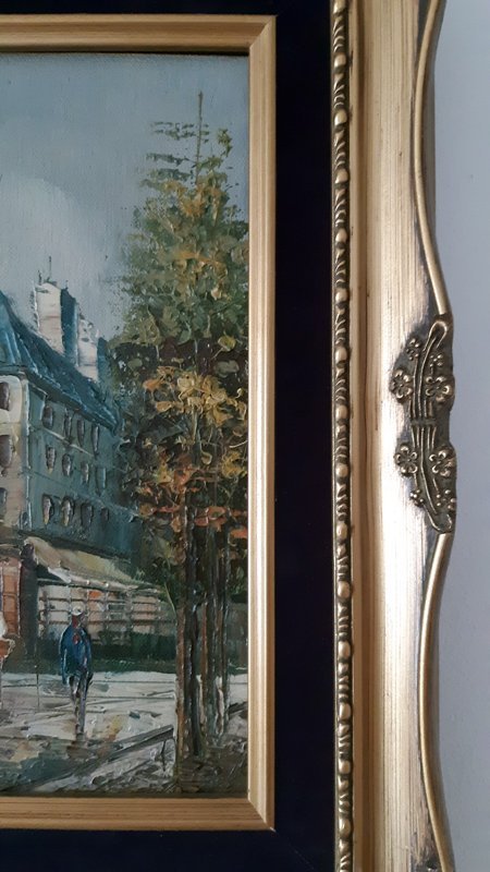 Image 1 of Tableau scène parisienne d’après Henri Rogers.