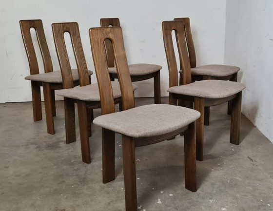 Image 1 of Brutalistische Esszimmerstühle