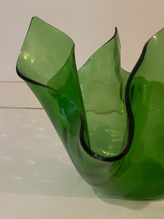 Image 1 of Large 'handkerchief' vase by Chance Brothers