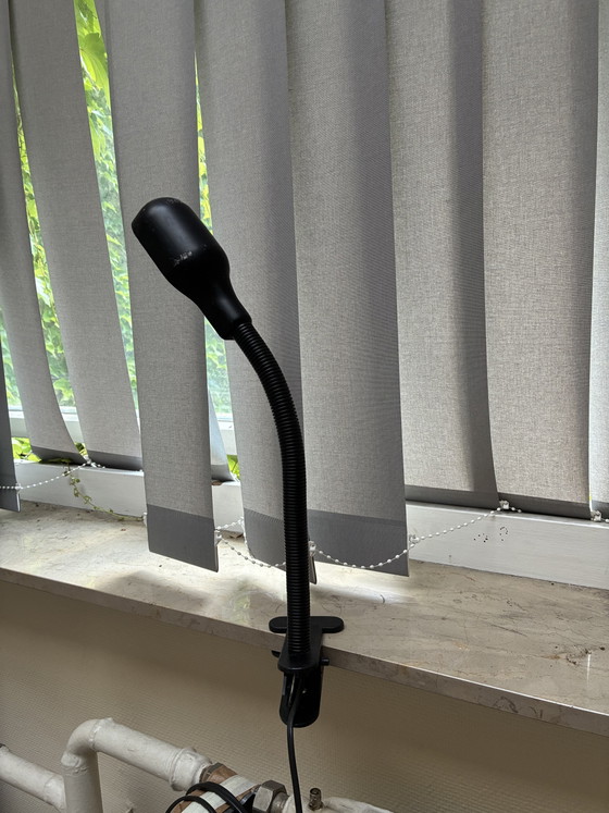 Image 1 of Lampada vintage Happylight – Braccio flessibile nero, anni '80 – Prodotta in Olanda