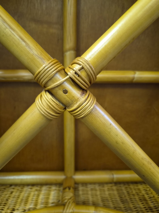 Mid-Century Modern Rohé Noordwolde Rotan Salontafel (Vierkant) – Rattan, Bamboo (photo 10 of 12)