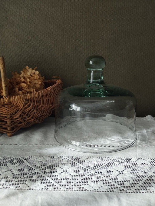 Antique glass bell
