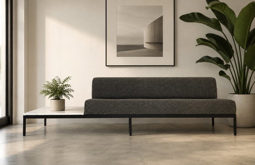 Vintage Artifort 070 Kho Liang Le Sofa De Ploeg Marmortisch – 3 5 zitsbanken, Marble, Metal (photo 2 of 15)