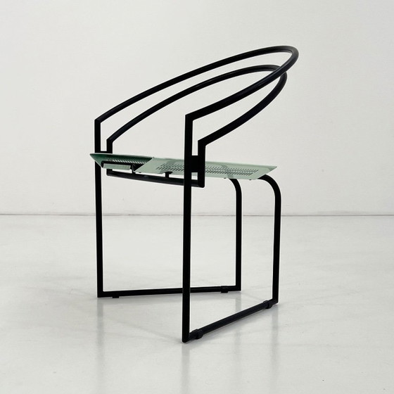 Black & Mint La Tonda Chair By Mario Botta For Alias, 1980s – Side chairs, Metal (photo 8 of 11)