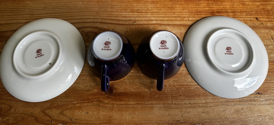 Image 1 of Tasses à café en porcelaine de Lomonossov